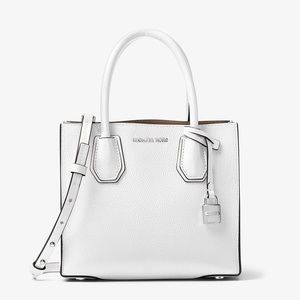 NWT Michael Kors Sm Mercer white tote bag
